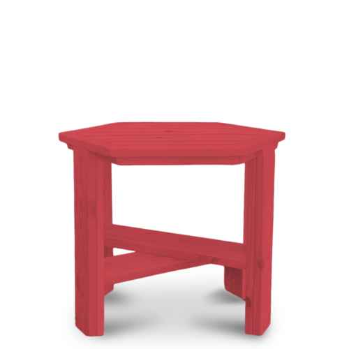 red adriondack table