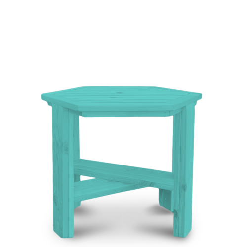 teal adriondack table